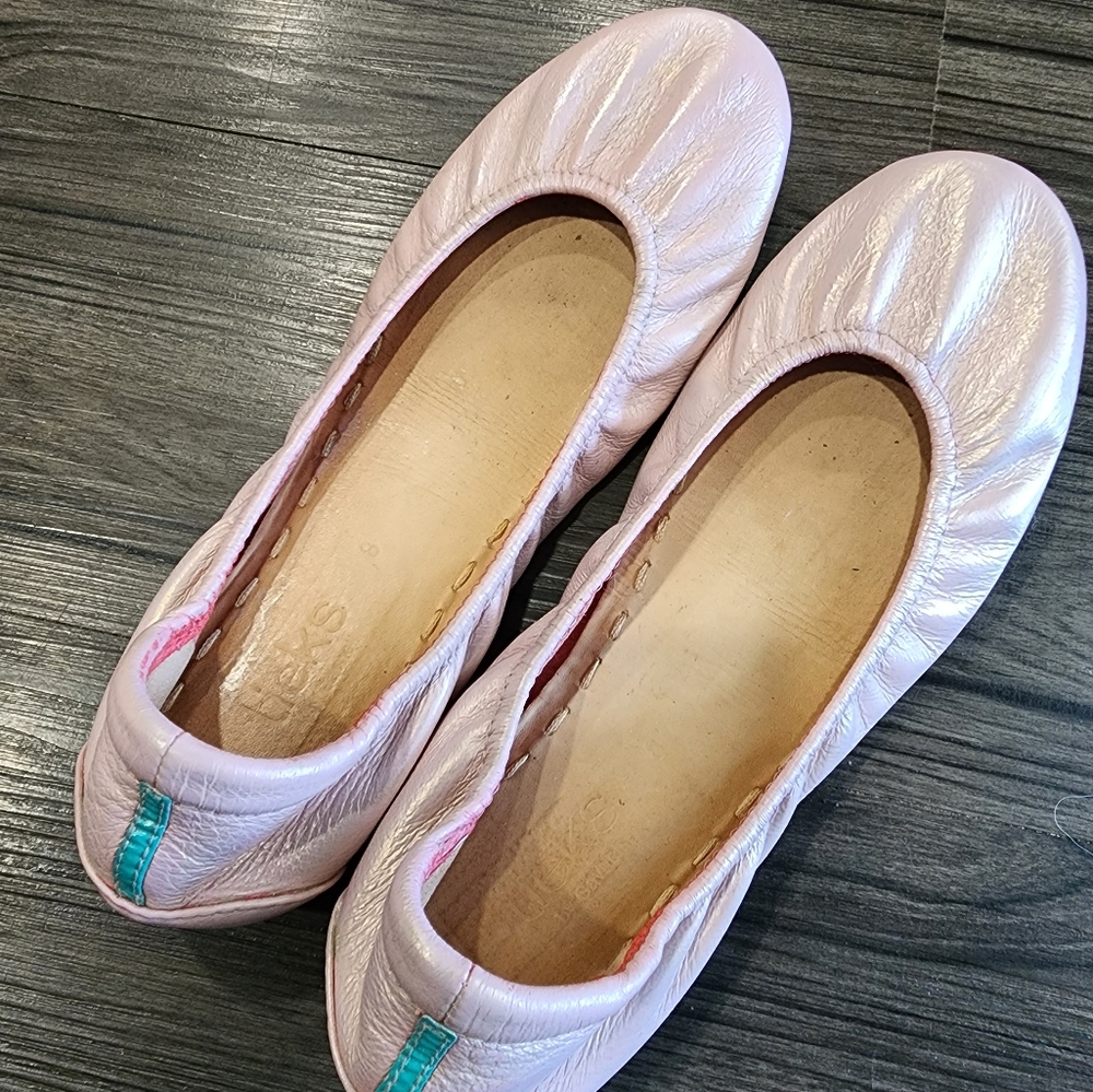 Tieks Flats 8 CUSTOM Pink Shimmer One of a Kind